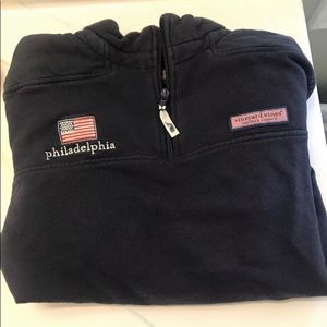 Philadelphia Vineyard Vines Quarter Zip Sz XSmall